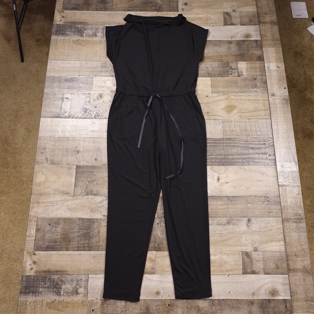 H by Halston Black Sleeveless Jumpsuit Women’s Small‎